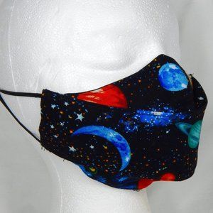 Super Cool Handmade Face mask Space Kids 10-16